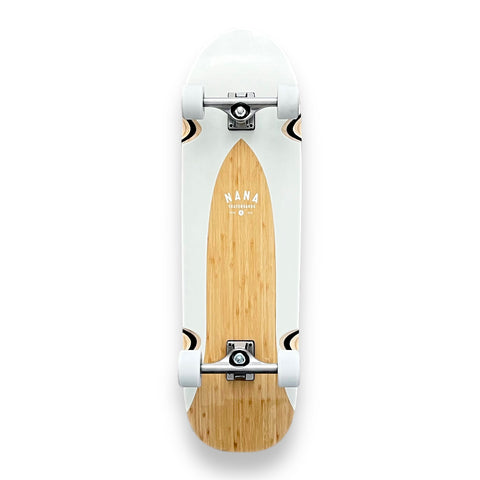 NANA 35" - Boomer Tenor White - Complete Cruiser Skateboard