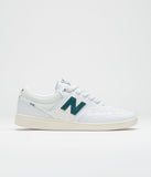 NEW BALANCE # 508 Brandon Westgate Cup Skateboard Shoes - White/Green