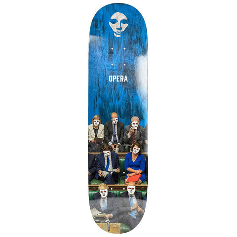 OPERA 9.0'' Skateboard Deck - Bureaucracy - Black/Blue