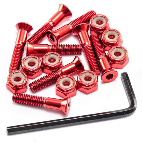 AEGIS 1'' Red Hardware - Set of 8 Bolts