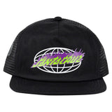 SANTA CRUZ - Global Flame Strip Trucker Cap - OSFM - Black