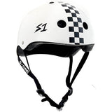 S-ONE Lifer (MEGA) Helmet - White Gloss / Black Checker (22.5″-25.5″)