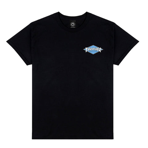 THRASHER - Small Tee - Little Diamond - Raw Black