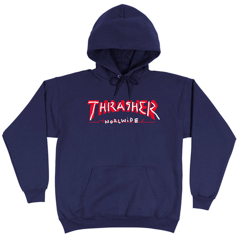 THRASHER L Hoodie - Trademark - Navy