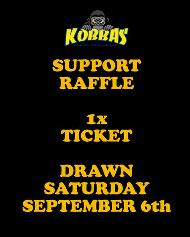 KOBBAS SUPPORT RAFFLE TICKET