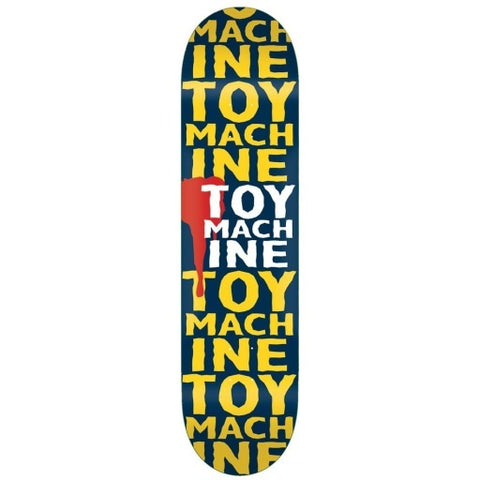 TOY MACHINE 8.25 Skateboard Deck - New Blood Black/Yellow
