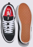 VANS - Old Skool 36+ "SKATE" - Skateboard Shoe - Black/White Grey/Black