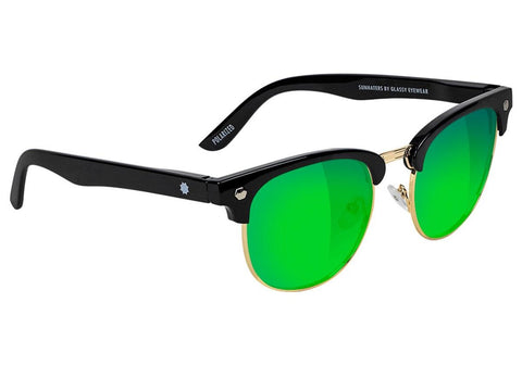 Glassy Eyewear - Morrison Black/Green - POLARISED