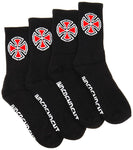 INDEPENDENT OG Cross Socks - 4 Pack Black (Mens 6-10)