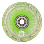 SLIME BALLS 60mm 78a Skateboard Wheels - Light Ups with Green LED and Bearings