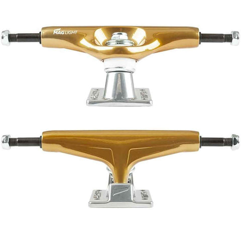 TENSOR 5.25 (8.0'') Mag Light Skateboard Trucks - Gold/Silver - Pair