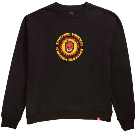 SPITFIRE XLarge Crew Sweater - OG Fireball Black