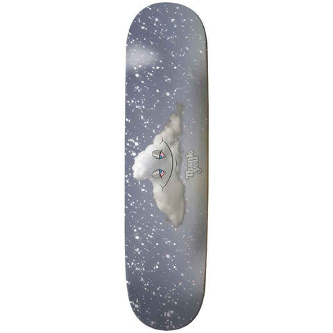 THANK YOU 8.0 Skateboard Deck - Head Snow Clouds