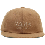 VANS Clark Vintage Unstructured Strapback Hat / Cap - Bone Brown