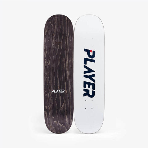 PLAYER 8.25 - White - Skateboard Deck