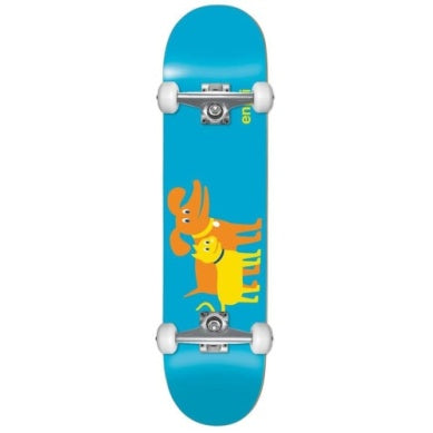 ENJOI 7.0 Complete Skateboard - Cat & Dog - Blue