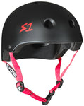 S-ONE Lifer Helmet - Black Matte/Red Strap (20.5″-23.5″)